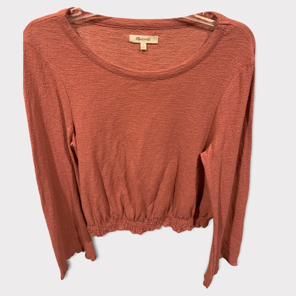 Madewell pink blouse